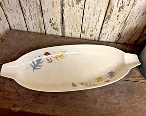 Vintage Franciscan Autumn Leaves Large  Bread Tray Bowl