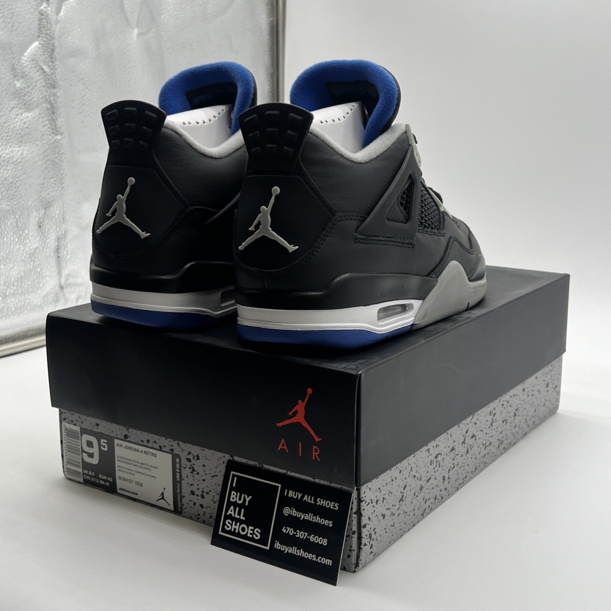 Size 9.5 - Jordan 4 Retro Motorsports Alternate 2017 for sale