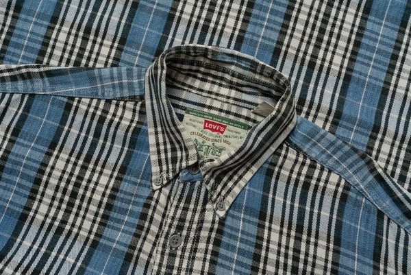 Men Levi's Shirt Navy Cotton 38 / M / 46 #31KH