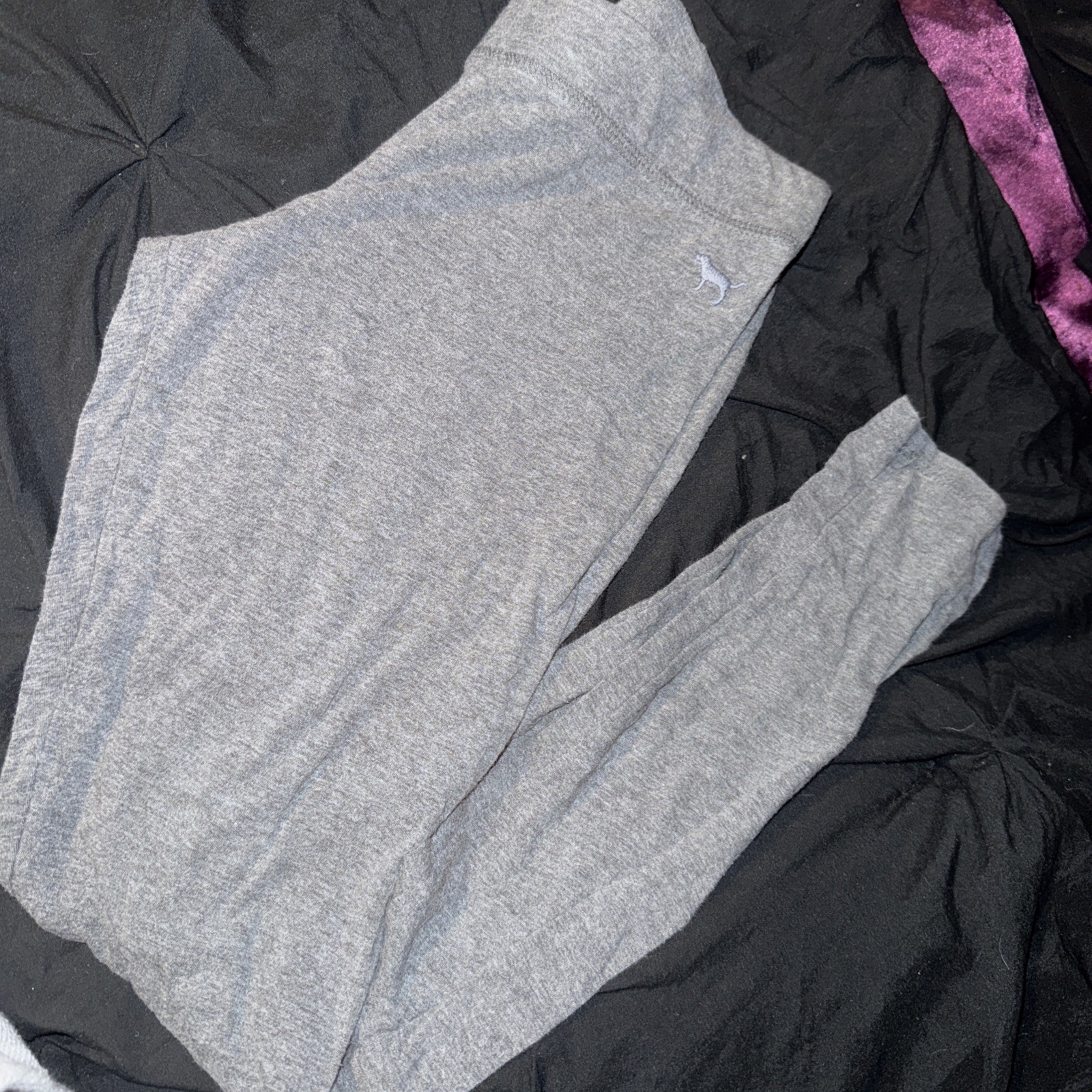 Womens Grey Leggings Victoria’s Secret Pink Size Small