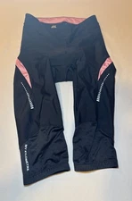 MY KILOMETRE Padded Cycling Black Knee Length Size Small