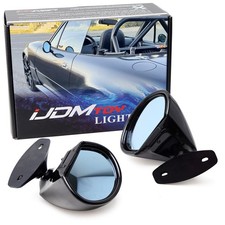 Retro Style Blue Glass Door Wing Rear View Mirrors For Mazda Miata Universal