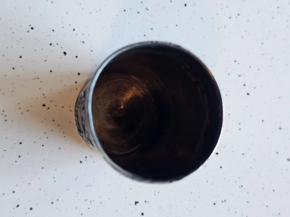 Petit Shot Gobelet Timbale Argent Massif Minerve - Photo 2/4