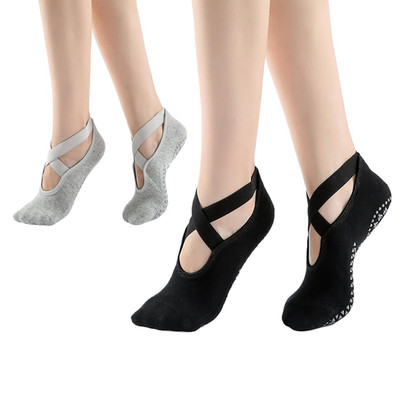 2 Paar Yoga Socken Rutschfeste Für Damen Für Pilates, Barre, Ballett, Tanz, Grip