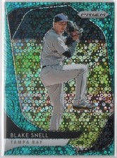 Blake Snell 2020 Panini Prizm Teal Donut Circles #'d/15 Card #207