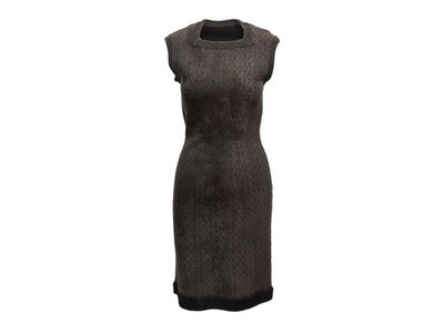 Dark Green Alaia Sleeveless Knit Dress Size FR 40