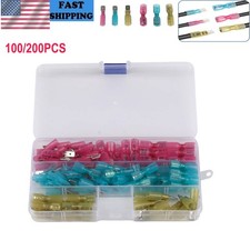 Waterproof Heat Shrink Spade Wire Connectors Electrical Crimp Terminals Sets US