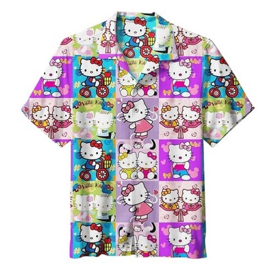 Hello Kitty Hawaiian Shirt Style