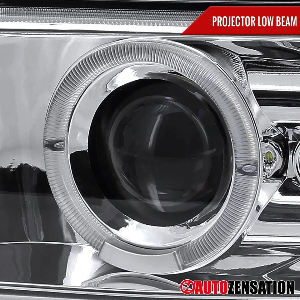 Fit 1999-2002 Chevy Silverado Tahoe LED Halo Projector Headlights+Bumper Signal Foto 4 de 4