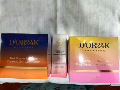 3 Pieces Vitamin C Moisturizers + Retinol Serum Anti-Aging Set