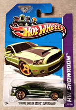 Hot Wheels 2010 Ford Shelby Gt500 Mustang Super Snake Treasure Hunt Mint Card Hot Wheels 2010 Ford Shelby Gt500 Mustang Super Snake Treasure Hunt Mint Card