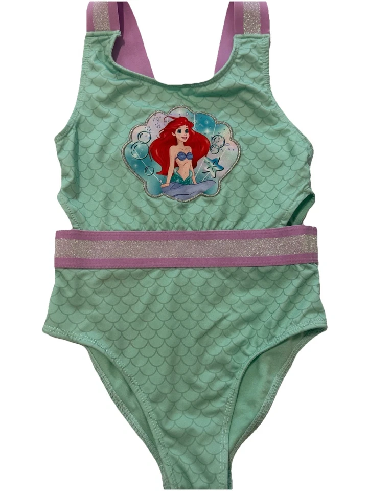 Disney La Sirenita Ariel Traje de Baño Una Pieza Niñas Talla 6 - Sirena Foto 2 de 4