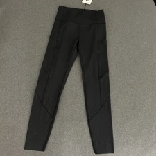 Zyia Active Black Chill Pocket Hi Rise Leggings Size M NEW Perforated Athleisure