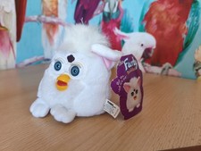 Nuovo Furby Buddies giocattolo morbido retrò vintage da collezione big dance bianco anni 90