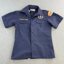 Boy Scouts of America Shirt Youth Medium Uniform Patches Scouts BSA Florida