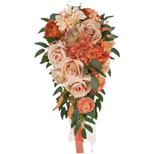 Silk Flower Bridal Bouquet for Wedding Ceremonies and For Bride Photos