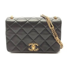 Chanel Lambskin Chanel19 Shoulder Bag Women Black One Size