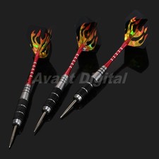 3pcs of darts Professional Red Tungsten Steel Tip Darts Set With Dart Flights