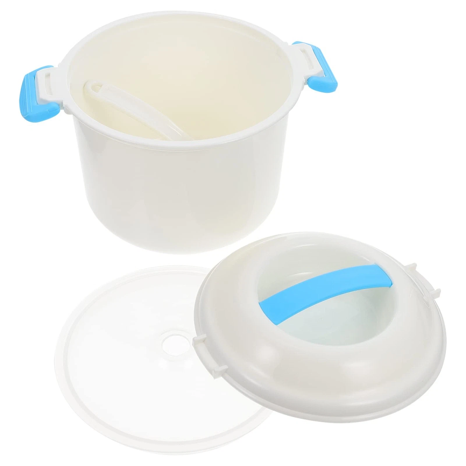 Microwave Rice Cooker, 1.8L/6 Cup BPA Free Small Plastic Steamer for Rice, Me...
