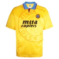 Image of Aston Villa 1990 Third Retro Football Shirt 100% POLYESTER Men's