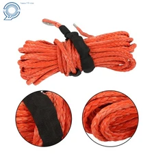5/16"x50' 12000LBS Synthetic Winch Rope Line Recovery Cable w/Sheath For ATV UTV