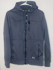 UNDER ARMOUR UA Storm Coldgear Infrared Hooded Jacket Women  s Medium Blue