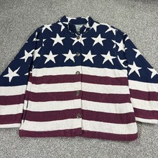 Sugar Street Sweater Vintage Sweater All Over Print 4th Of July Style USA Made