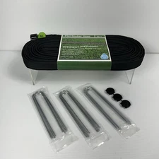 Flat Soaker Hose 50ft Heavy Duty Lightweight 70% Water Save Soak Drip Irrigation