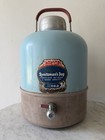 Vtg Blue 5 Quart Porcelain Interior Sportsman's Jug w/ Spigot Hot or Cold Liquid — photo 3