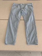 Todd Snyder Slim Fit Baby Blue Corduroy Pant 33x32