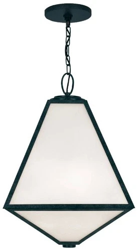 Glacier 14" Wide Black Charcoal Indoor-Outdoor Pendant Light - Picture 3 of 8