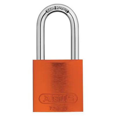 Abus 72 Hb/40-40 Kax6 Orange Lockout Padlock, Keyed Alike, Aluminum, Orange, 1