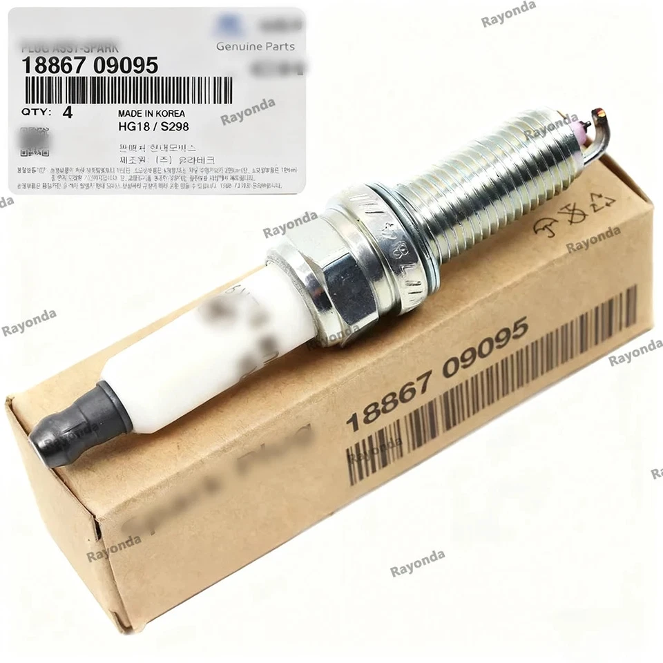 ⭐GENUÍNO⭐ Vela de ignição 4 peças para 17-24 Elantra Kona Veloster Forte Seltos Soul 2.0L - Imagem 4 de 4