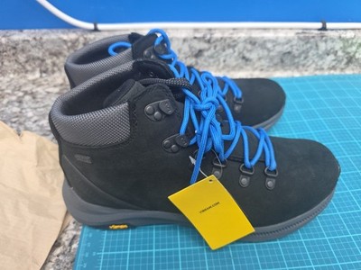 Merrell J84899 Men's Ontario Mid Waterproof Hiking Shoes Black Size 8.5 US