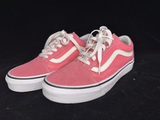 Vans Old Skool "Strawberry Pink" Canvas Suede Low Tops - Women's 7 / Men's 5.5