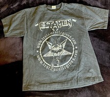 Vintage 90s Testament The Gathering Tour Band Tee Shirt Black Metal 1997