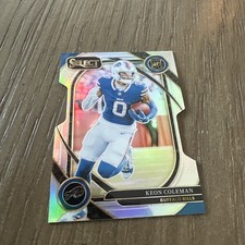 2024 Panini Select Rookie Keon Coleman 🔥💎Silver Prizm (RC) #280~Club Level