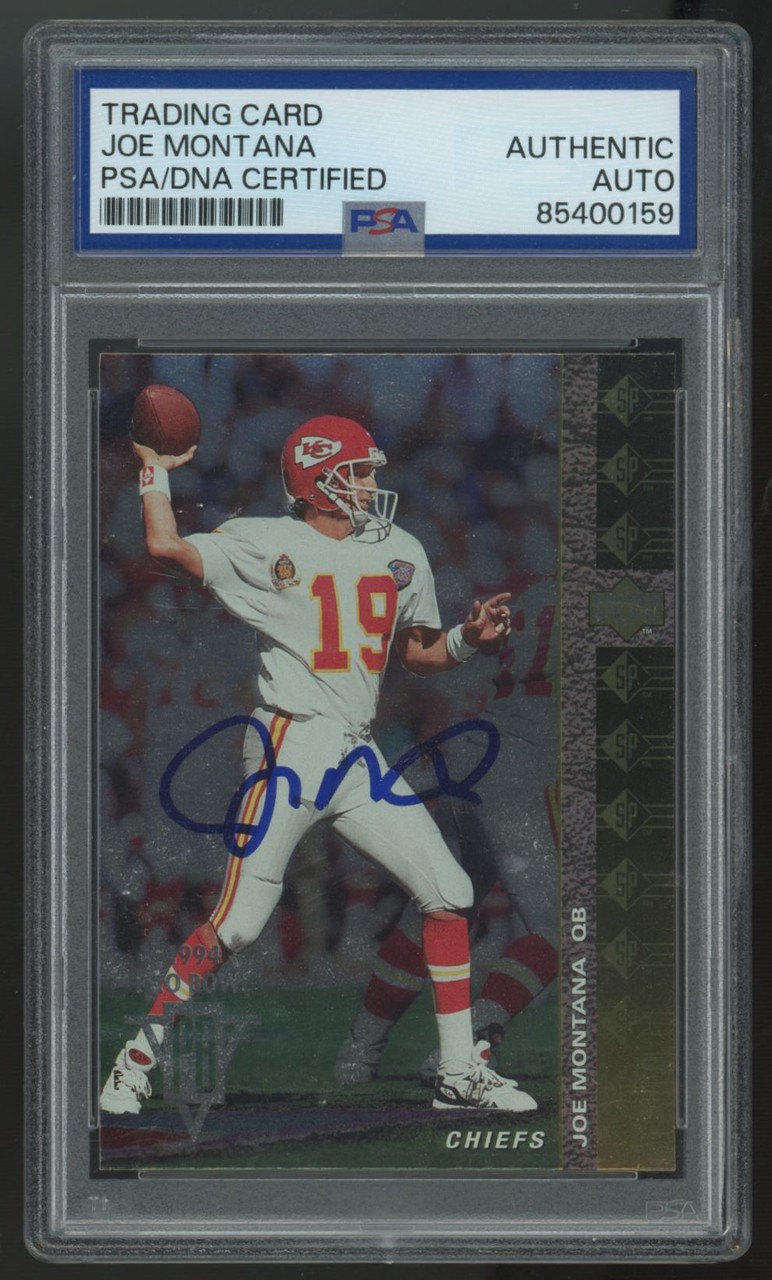 1994 Upper Deck SP Joe Montana Pro Bowl Signed Auto PSA/DNA Certified Authentic