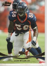 Von Miller 2012 Topps Prime Hobby Football #61 Denver Broncos Sports Card Modern