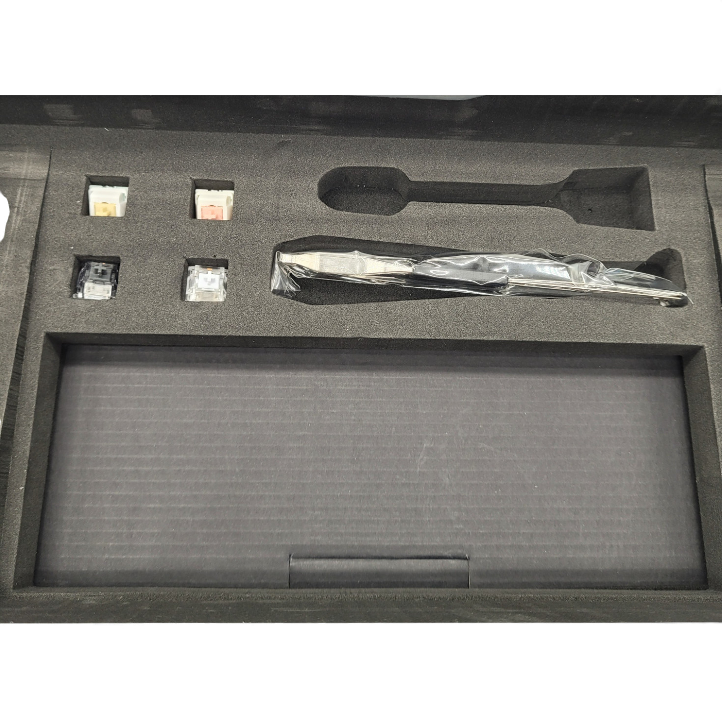 GravaStar K1 Lite Gaming Keyboard 75% RGB Tri-Mode Hot-Swap Linear Switch Black