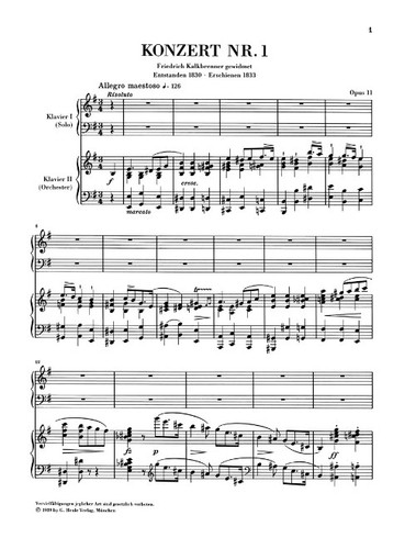 Frédéric Chopin Concerto for Piano and Orchestra E minor Op. 11, No. 1 ...
