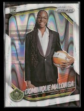 2025 Panini Prizm WNBA #144 Dominique Malonga White Seismic Prizm Rookie Storm