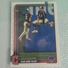 Topps 2025 Series 1 Steven Kwan Will Brennan Cleveland Guardians Checklist #26