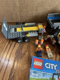 Lego 60152 City Sweeper & Excavator 100% Complete W/ Mini Figs And Manuals