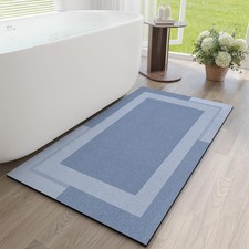 YDKGL Non Slip Long Bath Mat Bathroom Runner, Rubber Backing Ultra Thin Bath...