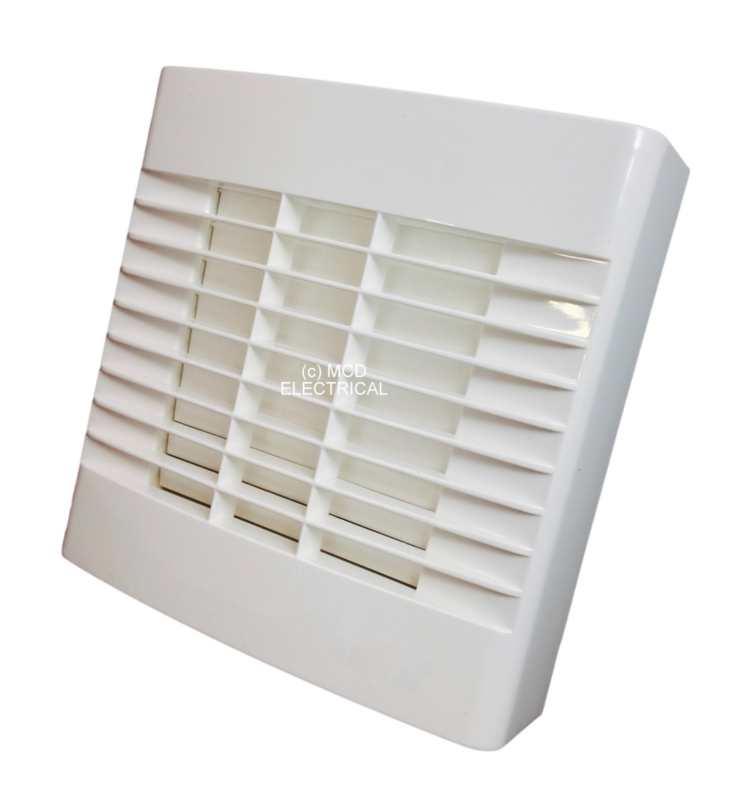 Bathroom / Toilet Extractor Fan with run on Timer & Automatic Shutters