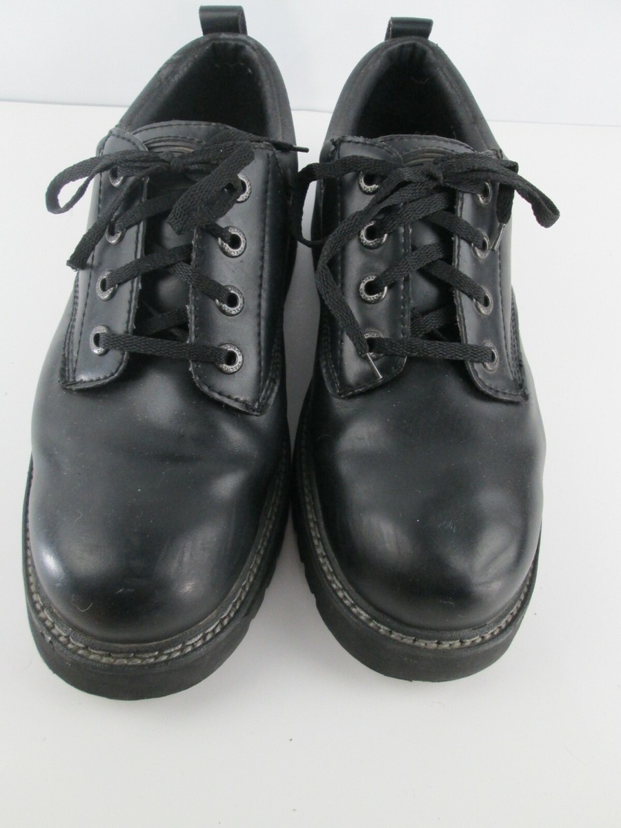Skechers Jammer Oxford Men’s Size 13 Black Leather Chunky Platform Shoes 60997 Skechers 60997 Brown Leather Lace-Up Oxford Work Shoes  main image 4
