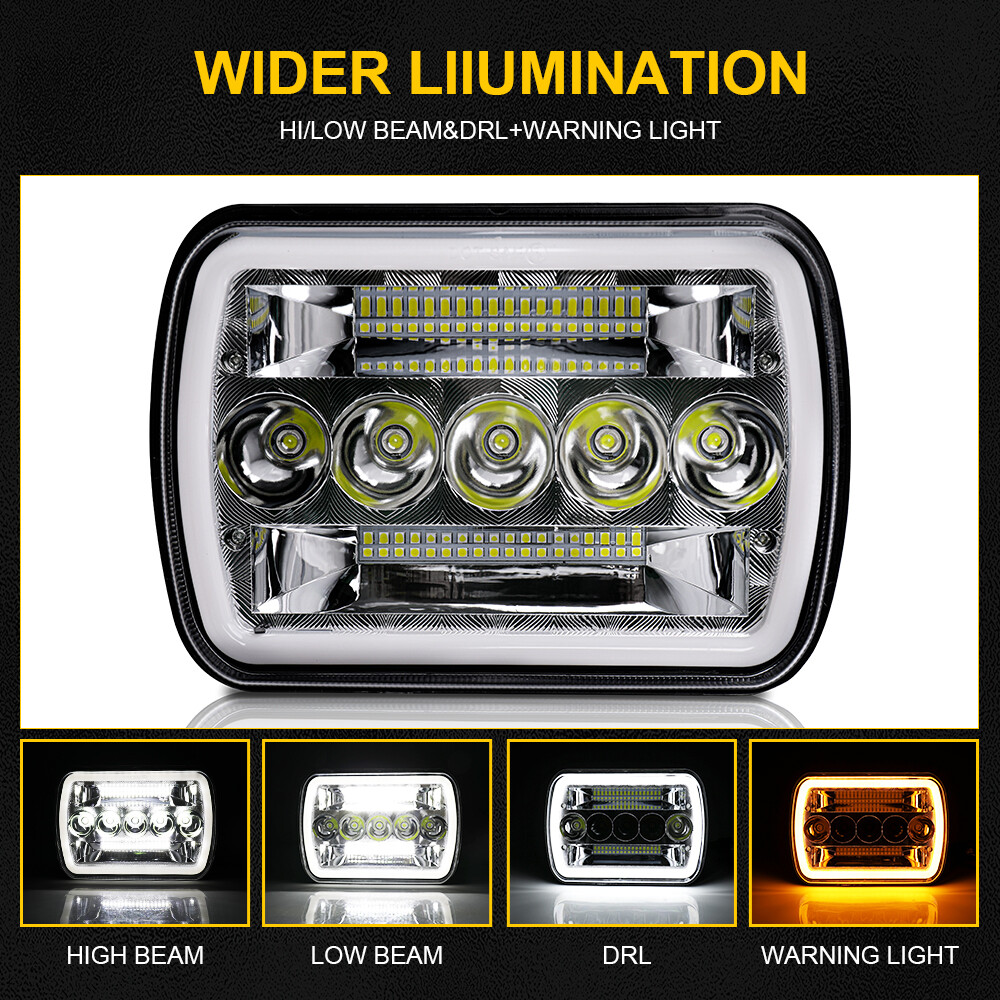 ライト・ランタン nuxdi BULK SHADE HAWK Black LED 86 Headlight For 2018-2024 International LT Truck