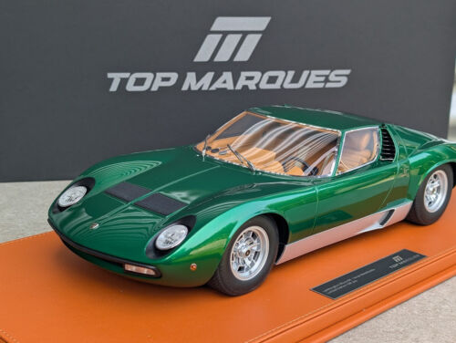 1:12 Top Marques Lamborghini Miura SV green metallic with showcase NEU NEW - Bild 4 von 8