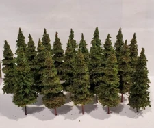 MOOSE CREEK TREES - Fir / Pine Trees (5" x 20 Trees) Model Trees - HO N Z Scale
